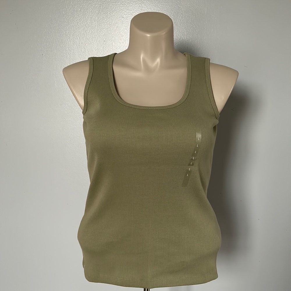 Ralph Lauren Green Cotton Tank Top Sz L